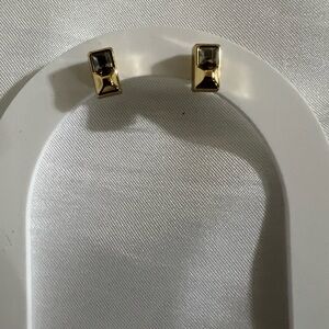 Karen Millen Gold Geometric Earrings